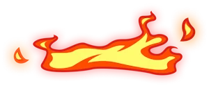 fire illustration chicken road